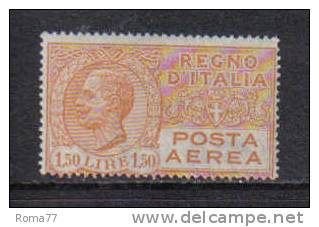 3RG1008 - REGNO 1926 ,  Posta Aerea 1,50 Lira N. 6  * - Poste Aérienne