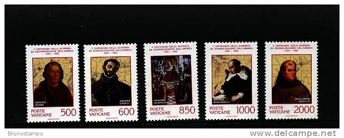 VATICAN CITY/VATICANO - 1992 AMERICA DISCOVERY  SET MINT NH - Unused Stamps
