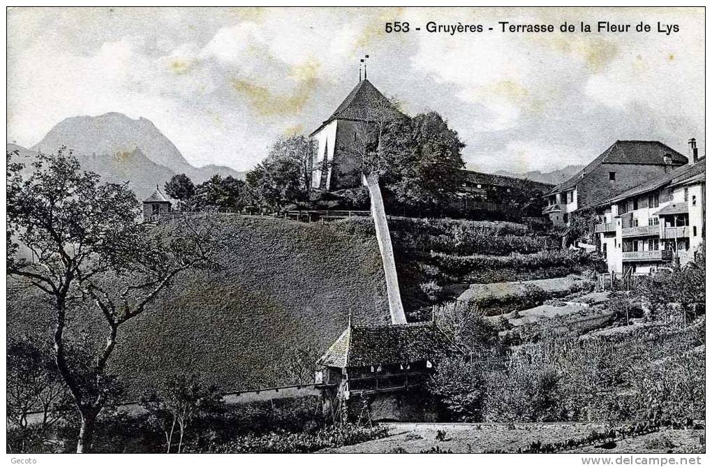 Gruyeres - Terrasse De La Fleur De Lys - Gruyères