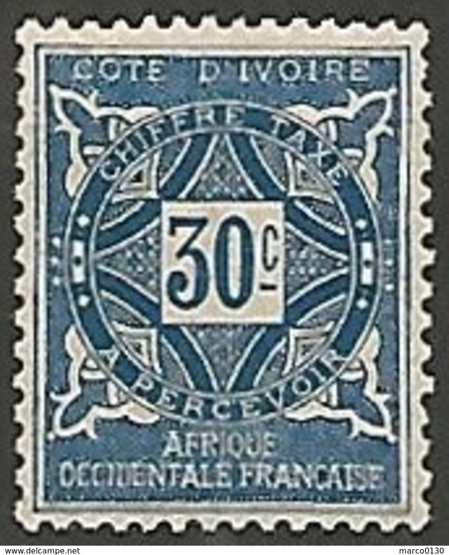 COTE D'IVOIRE TAXE N° 13 NEUF - Unused Stamps