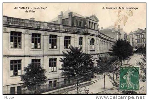 07 ANNONAY Ecole Superieure De Filles Boulevard De La Republique - Annonay