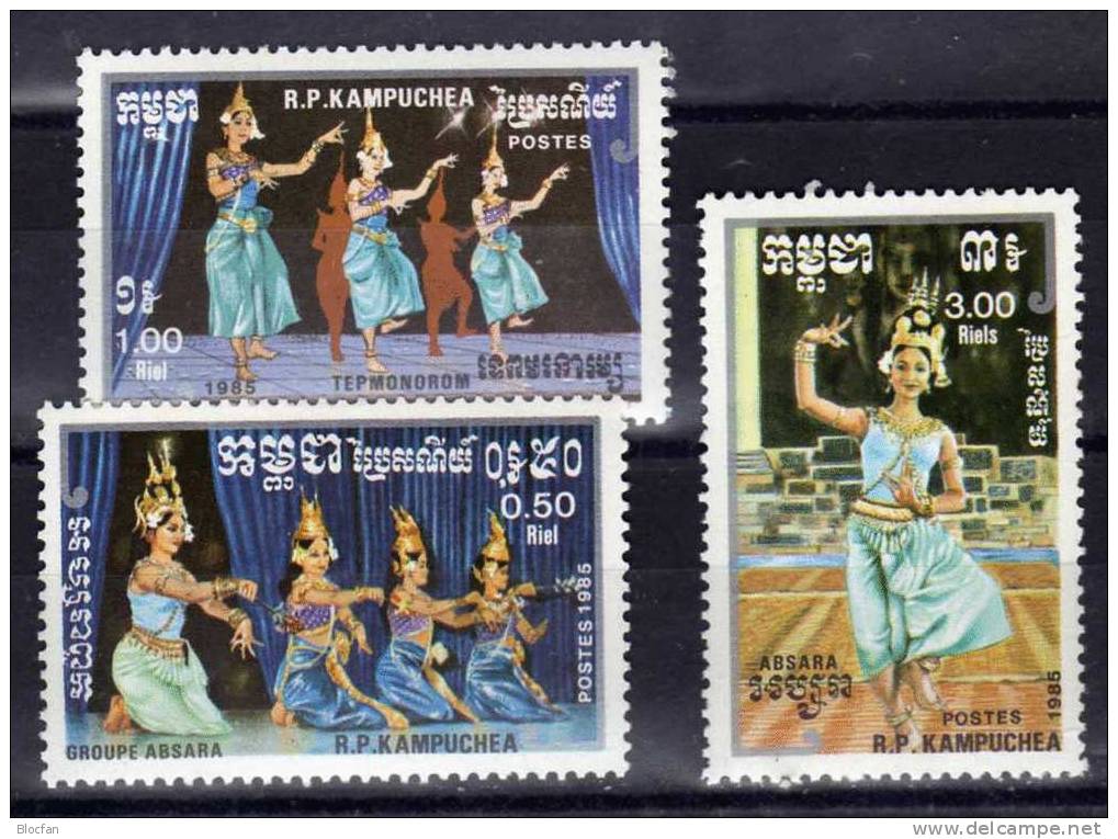 Kultur Der Khmer Tanz In Kambodscha 663/5, ZD + 4 - Block ** 31€ - Theater