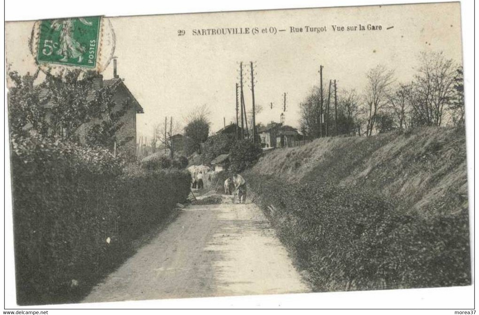 SARTROUVILLE  Rue Turgot Vue Sur La Gare - Sartrouville