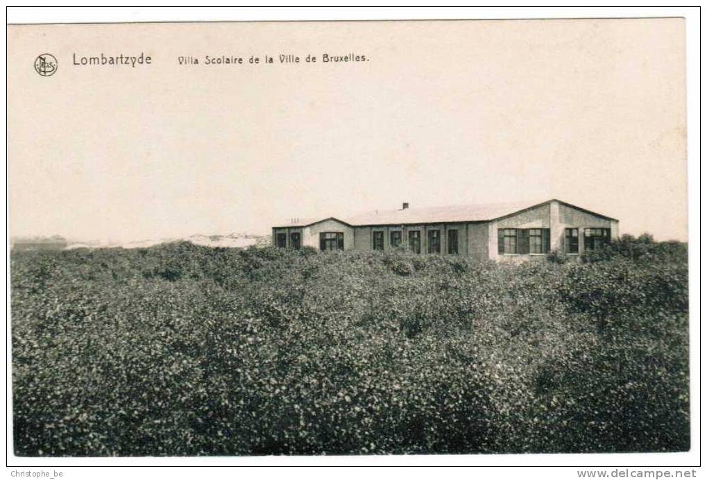 Oude Postkaart Lombardsijde Villa Scolaire De La Ville De Bruxelles (pk119) - Middelkerke