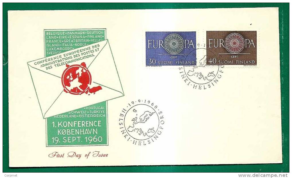 EUROPA-CEPT - 1960 FINLAND FDC - 1960