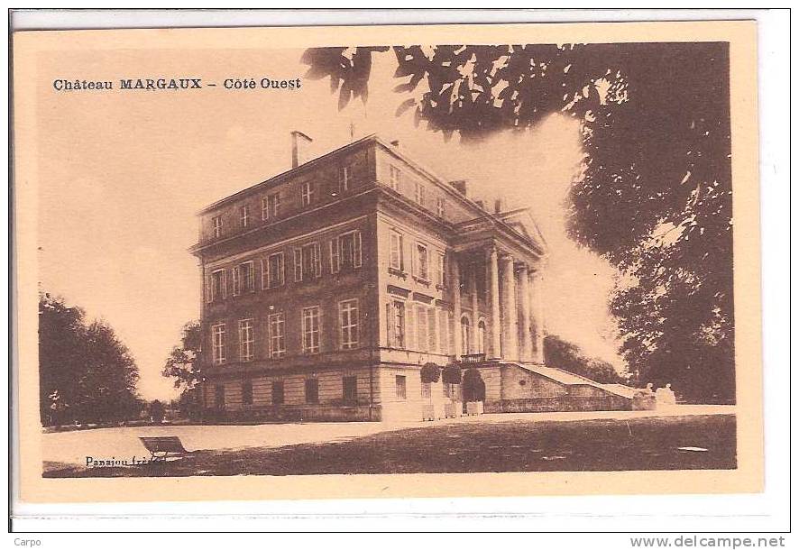 Chateau MARGAUX - Coté Ouest. - Margaux