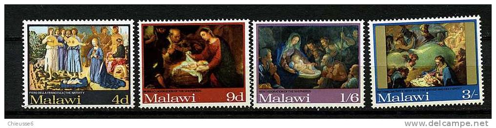 Malawi **  N° 88 à 91 - Noël. Tableaux De Maîtres - Malawi (1964-...)
