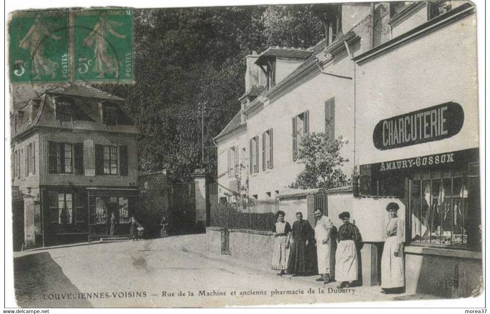 LOUVECIENNES  Rue De La Machine Et Ancienne Pharmacie De La Dubarry - Louveciennes