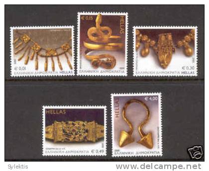 GREECE 2005 Ancient Greek Jewellery SET MNH - Nuovi