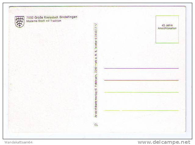 AK 7032 Große Kreisstadt SINDELFINGEN Moderne Stadt Mit Tradition 45 Jahre Ansichtskartenverlag Feldmann - Sindelfingen