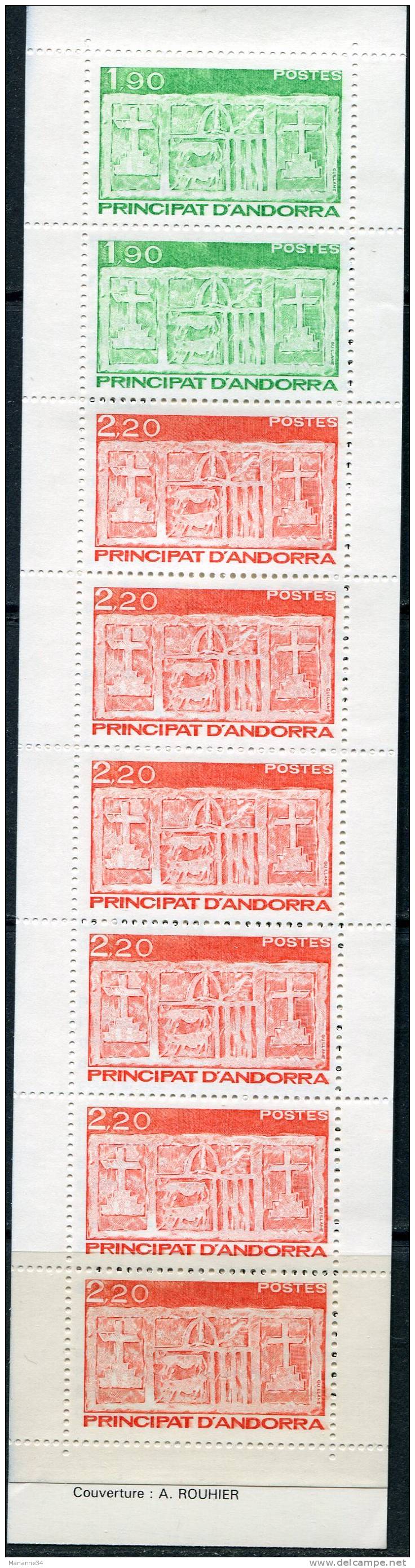 Andorre -1987- Carnet  N° 1 ( Timbres Yt 356/357**) - Type écu Primitif Des Vallées - Markenheftchen