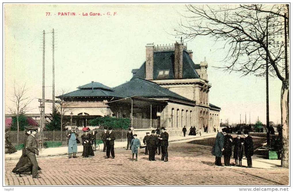 Pantin - La Gare "vue Extérieure - Animée" - Pantin