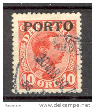 Denmark Postage Due Porto 1921 Mi. 4 King König Christian X Overprinted PORTO €12,- - Segnatasse