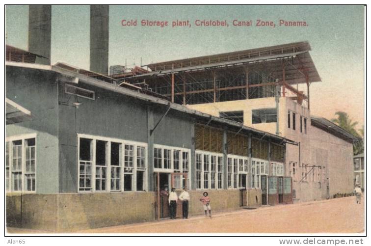 Cristobal Canal Zone, Panama, Cold Storage Plant, Industry, On C1910s Vintage Postcard - Panama