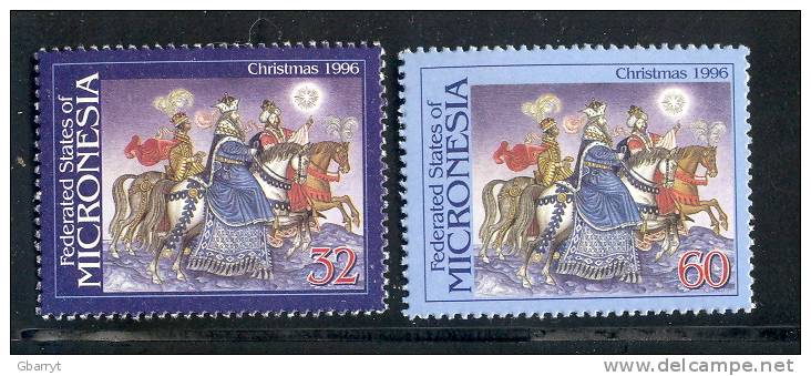 Micronesia Scott 251 - 252 MNH VF Complete Christmas - Micronesië