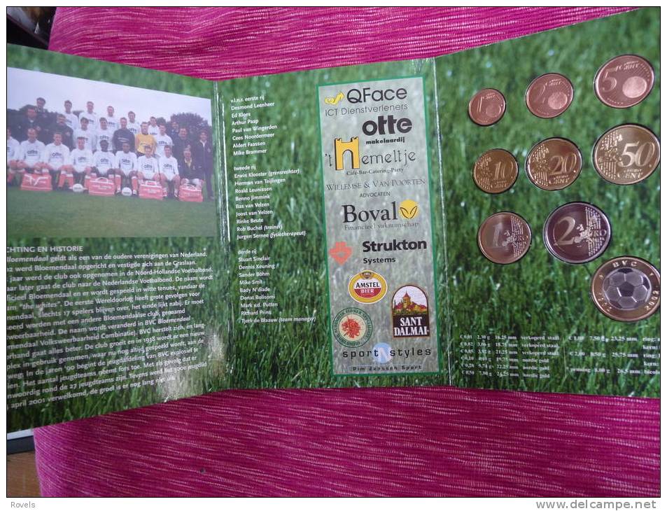 BLOEMENDAAL SOCCER, FOODBALL CLUB BVC 2002 EURO THEMASET 1/5/10 RARE SEE MORE SCANS - Pays-Bas