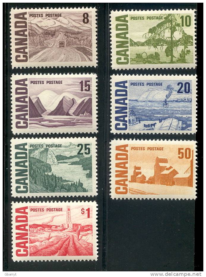 Canada Scott # 461 - 465B MNH VF Centennial Definitives.....................M9,M22 - Nuovi