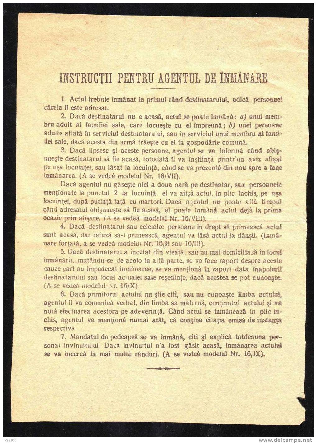 1952 Document,"Adeverinta De Inmanare"Registred, Stamp ,from Cluj Send To Turda !  RRR - Brieven En Documenten