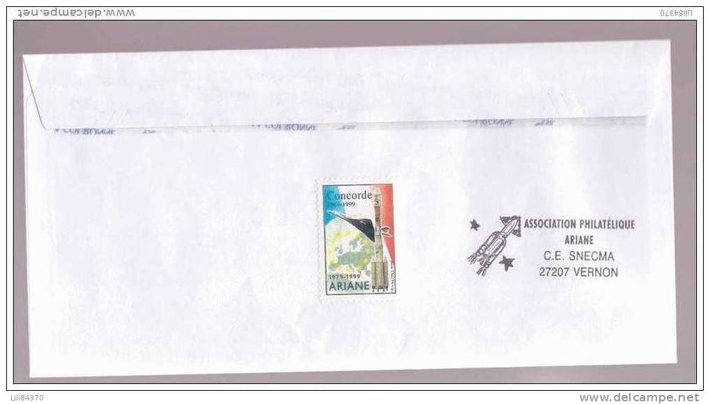 FDC . ARIANE 4 Dernier Vol  .Vol 150  15.02.2003.    Snecma . Vernon . No 582. - Europe