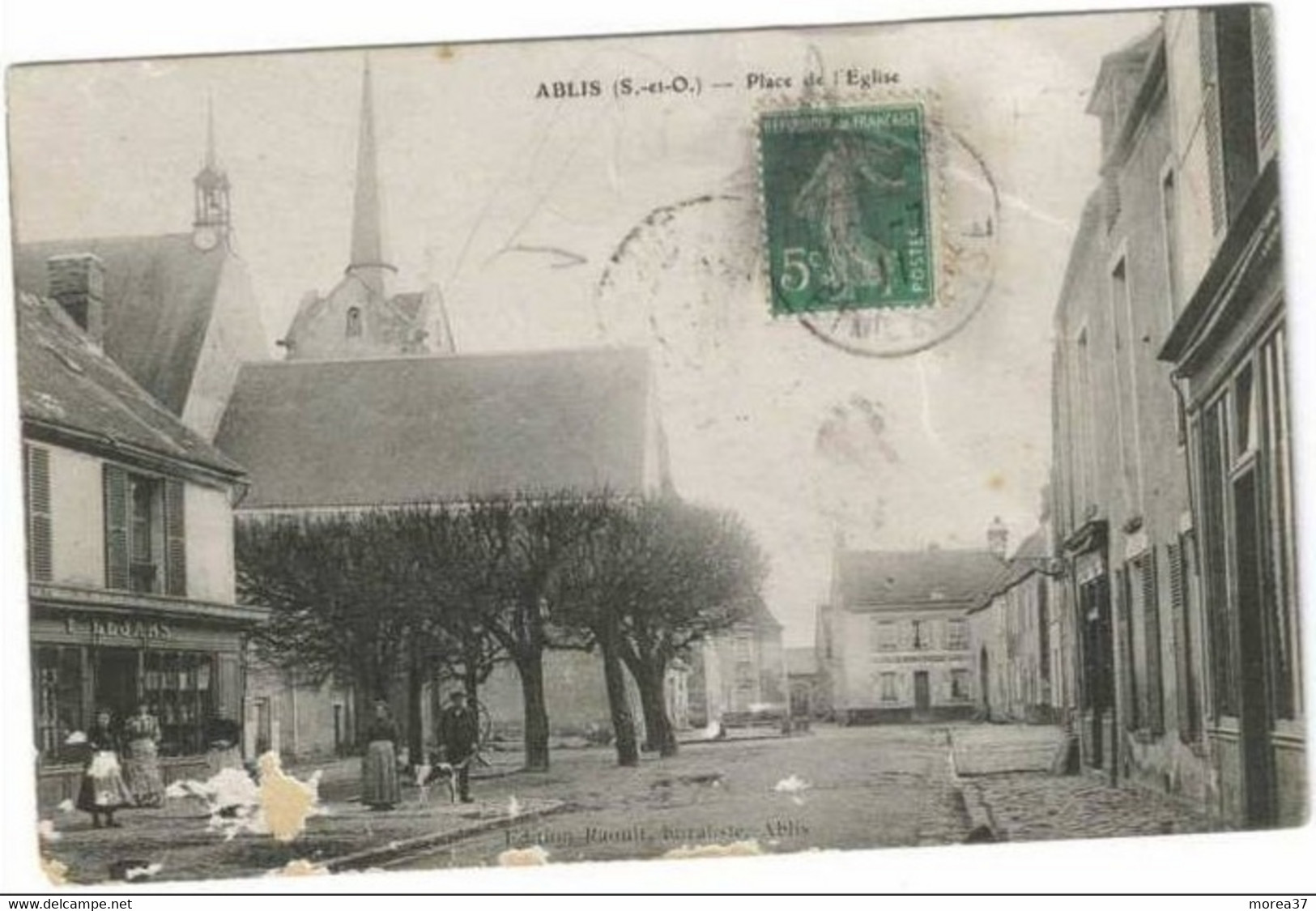 ABLIS  Place De L'église( En état) - Ablis