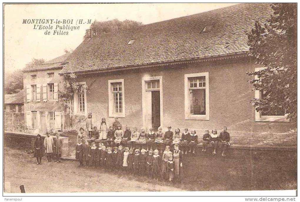 MONTIGNY-LE-ROI .   L'Ecole Publique Des Filles - Montigny Le Roi