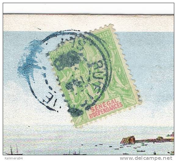 PORTUGAL  /  MADEIRA  /  Cachet  "RUFISQUE" , Sur  Timbre  Du  SENEGAL  ( En 1906 ) - Madeira