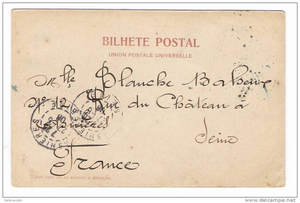 PORTUGAL  /  MADEIRA  /  Cachet  "RUFISQUE" , Sur  Timbre  Du  SENEGAL  ( En 1906 ) - Madeira