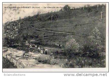 Saint Calais Du Désert.     53         Le Chemin De Croix Et Le Lavoir - Le Horps