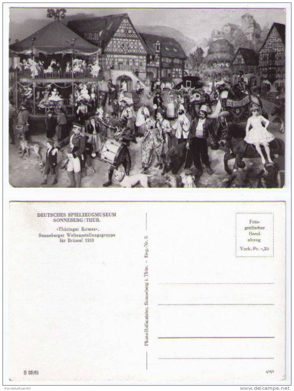 AK Deutsches Spielzeugmuseum Sonneberg / Thür. "Thüringer Kirmes" Sonneberger Weltaustellungsgruppe Für Brüssel 1910 - Sonneberg