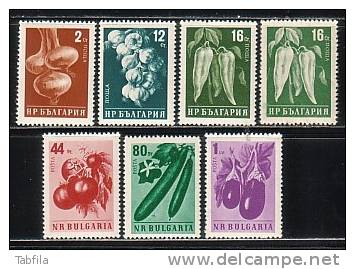 BULGARIA / BULGARIE - 1958 - Legumes - 7v** - Vegetables