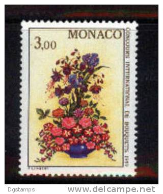 Monaco 1988 (**) Yv. 1660 XII Concurso Internacional De Arreglos Florales: Lilas, Iris, Rosas Y Petunias. - Rosen