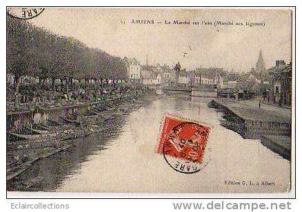 Amiens       80      .Le Marché Sur L'eau   (voir Scan) - Amiens