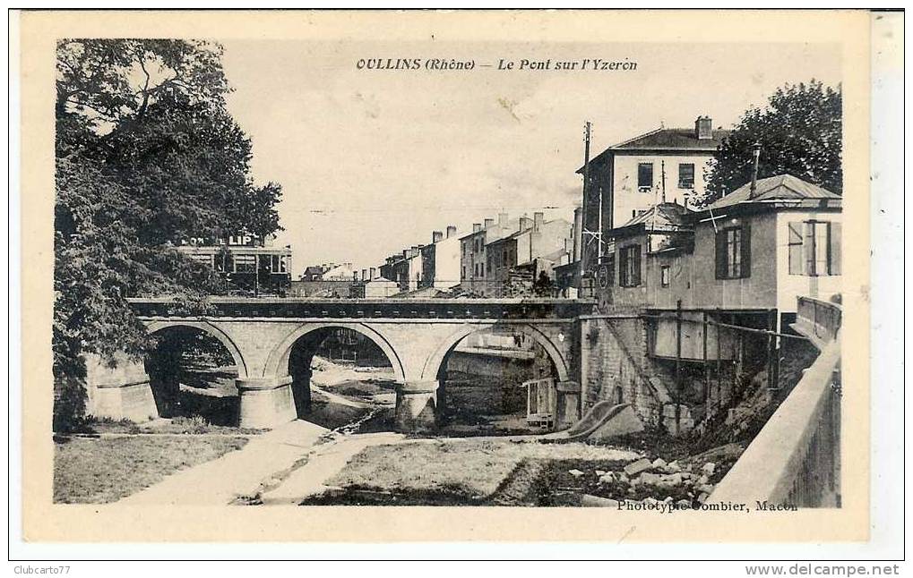 Oullins (69) : Tramway Sur Le Pont  Environ 1935 (animé). - Oullins