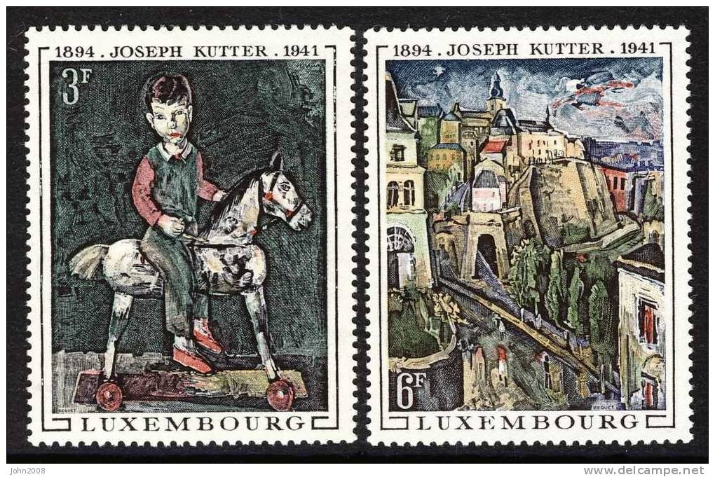Luxemburg 1969 : Mi.nr 790/791 *** - Joseph Kutter - Unused Stamps