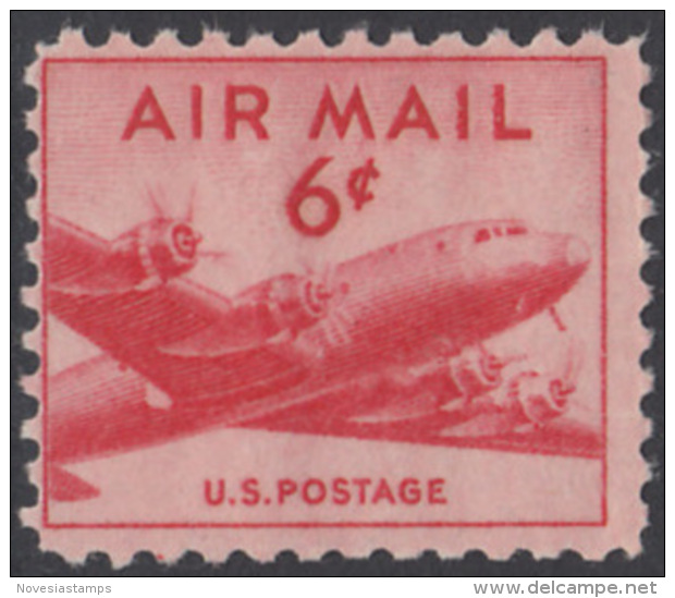 !a! USA Sc# C039 MNH SINGLE - DC-4 Skymaster - 2b. 1941-1960 Neufs