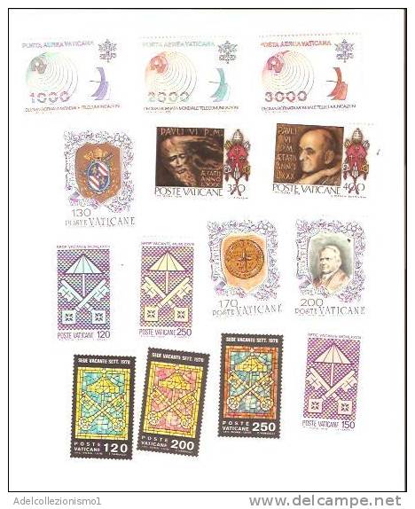 24426)serie Completa N.14 Francobolli Vaticano 1978 - Colecciones
