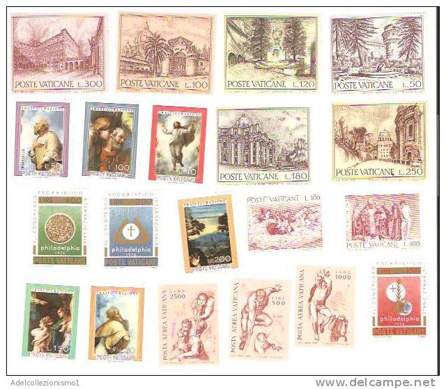 24434)serie Completa N.20 Francobolli Vaticano 1976 - Colecciones