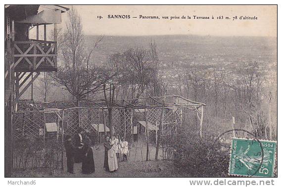 VAL D OISE.SANNOIS.PANORAMA VUE PRISE DE LA TERRASSE A 163 M 78 D ALTITUDE Editeur MV - Sannois