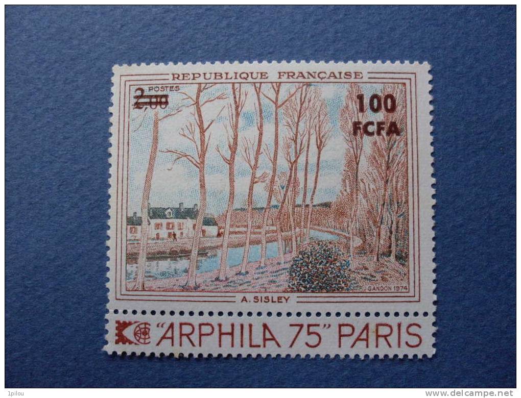 N° 426** LA REUNION. TABLEAUX DE SISLEY - Unused Stamps