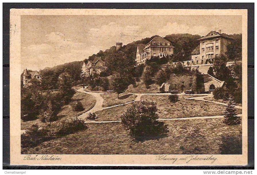 SELTEN!! BAD NAUHEIM * HÖHENWEG MIT JOHANNISBERG * 1927  *!! - Bad Nauheim