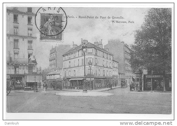 PARIS // XV / Rond Point Du Pont De Grenelle, P Marmuse édit ** - Arrondissement: 15