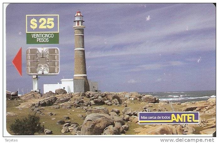 TARJETA DE URUGUAY DEL FARO DE CABO POLONIO - Fari