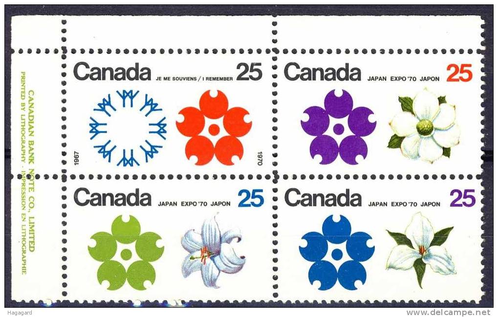 #1970. EXPO 70. Stamp Exh. Michel 451-54x. MNH** - Neufs