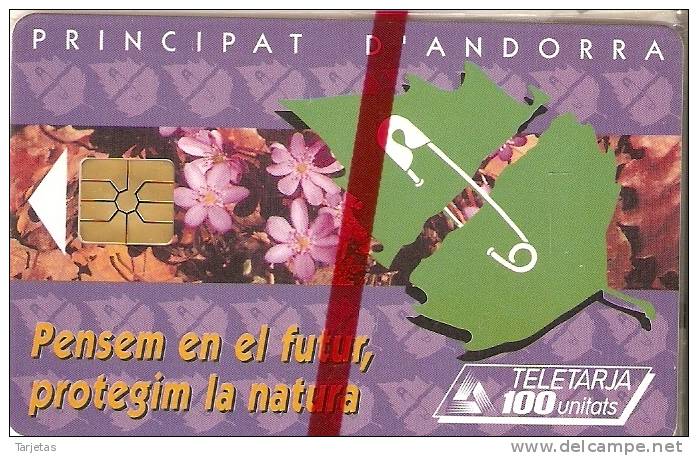 AND-035  TARJETA DE  ANDORRA DE A.D.N.  NUEVA-MINT - Andorra