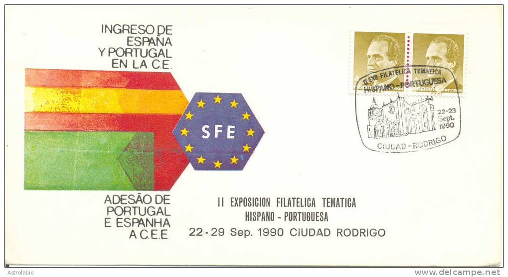 " Expo. Hispano-Portuguesa " 1990, Obliteration Ciudad Rodrigo - Franking Machines (EMA)