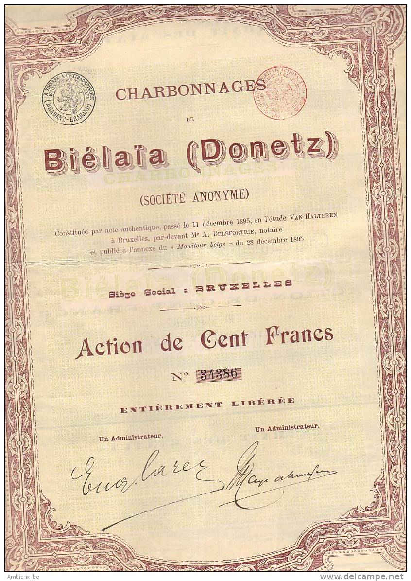 Charbonages De Bielaia Donetz - Mines