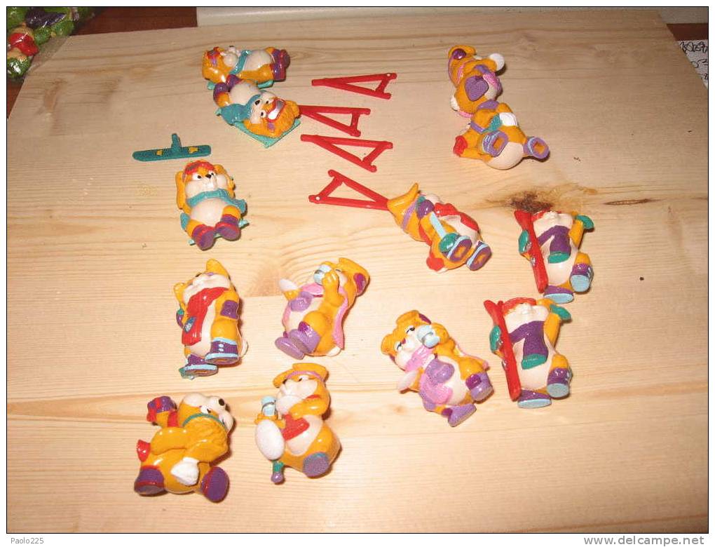 LOTTO N. 20 - SORPRESINE KINDER - HAPPY RABBITS - PEZZI VARI OCCASIONE - Maxi (Kinder-)