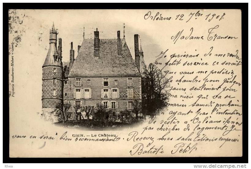 45 Gien Carte Nuage Chateau D45D K45155K C45155C RH065041 - Gien