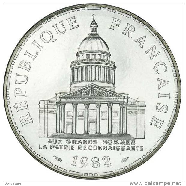 ** 100 FRANCS PANTHEON ARGENT 1982 FDC ** - 100 Francs