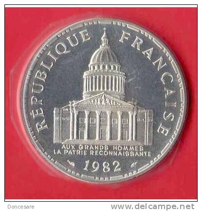 ** 100 FRANCS PANTHEON ARGENT 1982 FDC SOUS/VIDE  ** - 100 Francs